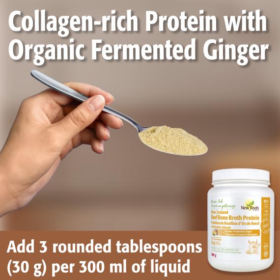 Beef Bone Broth Protein + Organic Fermented Ginger